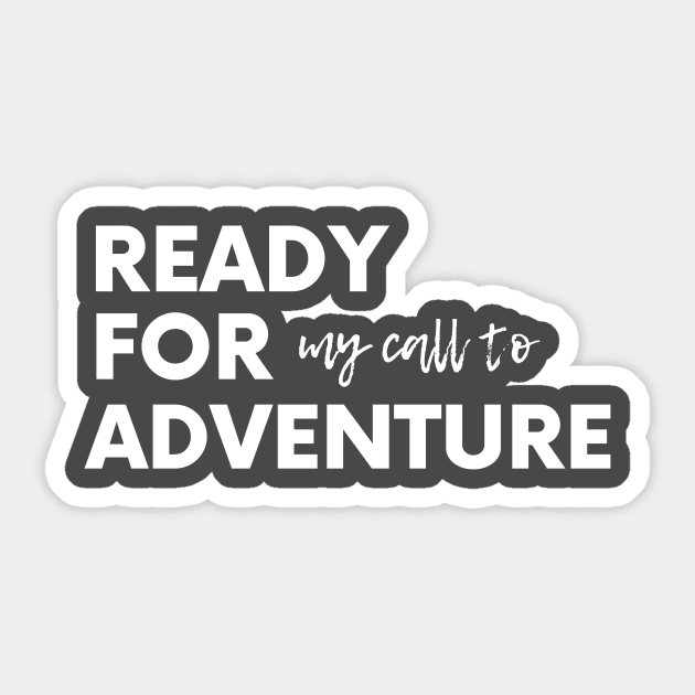 Call to Adventure Sticker by Amanda Rountree & Friends